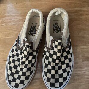 Van's Checkerboard Slip Ons